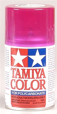 Tamiya PS-40 Translucent Pink Lexan Spray Paint, 3 Oz. Can
