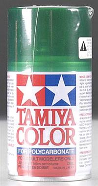 Tamiya PS-44 Translucent Green Lexan Spray Paint, 3 Oz. Can