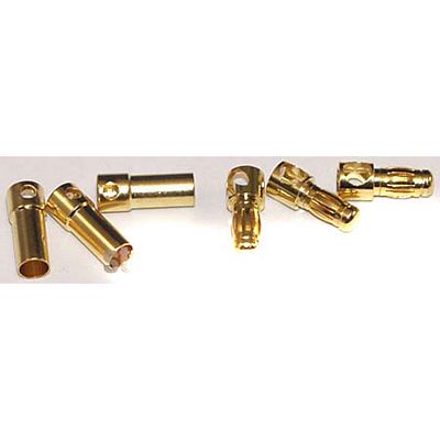 Tekin 3.5mm Bullet Connector Set (3) Male And (3) Female