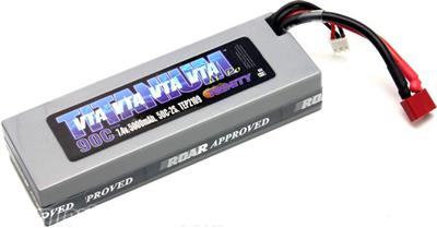 Team Epic 5000mAh 7.4v 50c 2s VTA Spec Lipo Battery Pack-Deans Plug