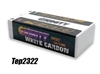 Team Epic 4300mAh White Carbon 130C 2S 7.4V Shorty Lipo Battery, 5mm Bullets