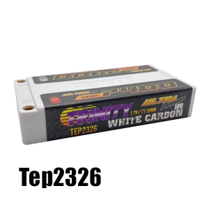 Team Epic 7400mAh 135c White Carbon 1S Ultra Power 3.7v Lipo Pack, 5mm