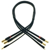 Team Epic 2S Charge Cable with 5mm Bullets, Black