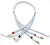 Team Epic 2S Charge Cable with 5mm Bullets, white