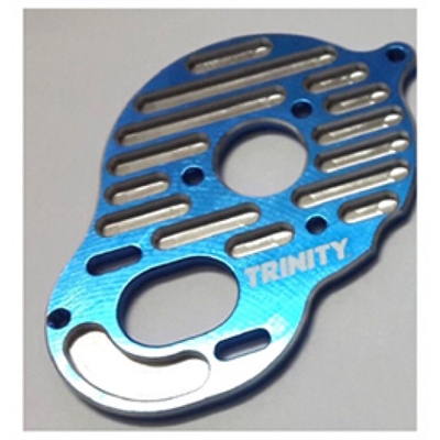 Team Epic B5M/T5M/SC5M 3 Gear Motor Plate, blue aluminum