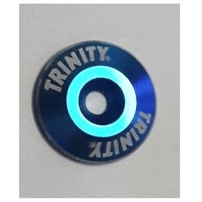 Wing Mount Buttons, blue aluminum (2)