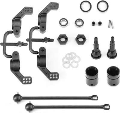 Tekno R/C M6 DriveShaft/Hub Carrier Set, Slash/Stampede 4x4 Rear