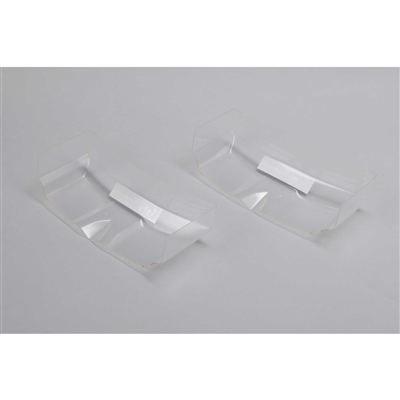 Losi 22 5.0 Clear 6.5" Lightweight Rear Wings, requires painting (2)
