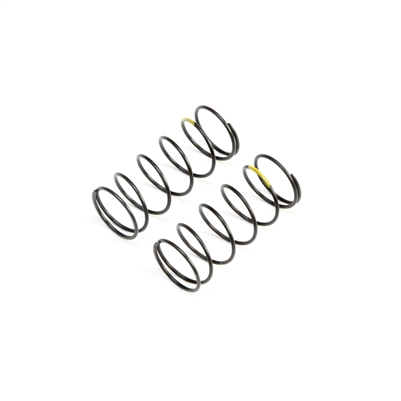 Losi 22 5.0 DC/SR/AC Low Frequency 12mm Front Shock Springs, yellow (2)