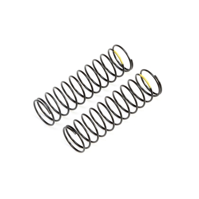 Losi 22 5.0 DC/SR/AC Low Frequency 12mm Rear Shock Springs, yellow (2)