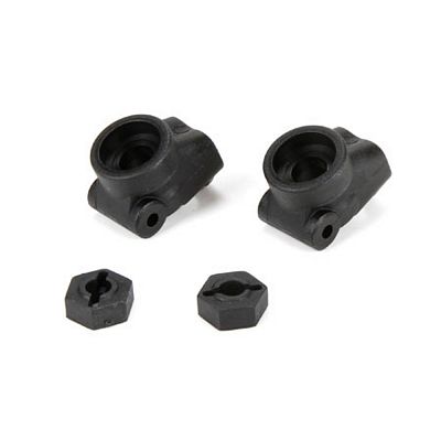 Losi Rear Hub Carriers with 22 Standard Hex (2): All 22/T