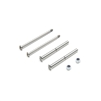 Losi 22 5.0 DC/SR/AC Front Hinge Pin and King Pin Set, polished: all 22