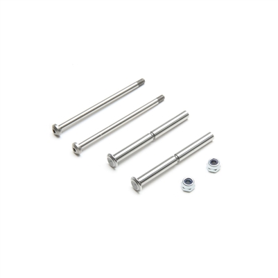 Losi 22 5.0 DC/SR/AC Front Hinge Pin and King Pin Set, polished: all 22