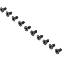 Losi 22T 3.0 Flat Head Screws, M3 x 6mm (10)