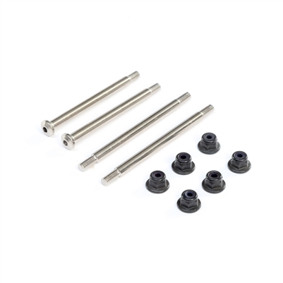 Losi 8ight-XE Electro Nickel Outer Hinge Pin Set, 3.5mm