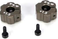 Losi 22 Rear Wheel Hexes-Aluminum, +1.5 Width (2)