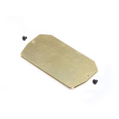 Losi 22 5.0 DC/SR/AC Brass Electronics Mounting Plate, 34 grams