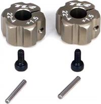 Losi 22-4 Aluminum Rear Hex Hubs, +1.5mm Width