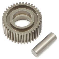 Losi 22 4.0 Idler Gear and Shaft Laydown, aluminum