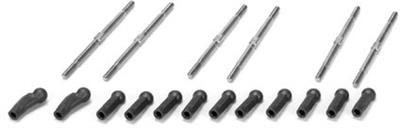 Losi 22SCT 2.0 HD Turnbuckle Kit, titanium (6)