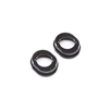 Losi 22 5.0 DC/SR/AC Front Spindle Inserts, black aluminum - 3mm Trail: All 22 (2)