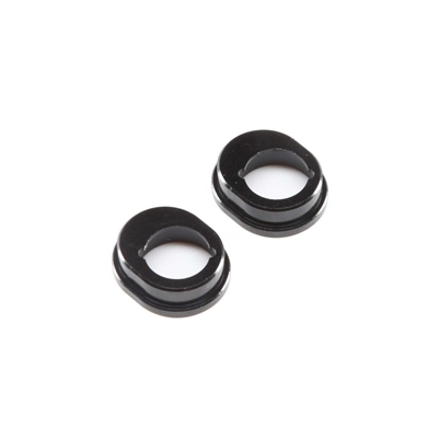 Losi 22 5.0 DC/SR/AC Front Spindle Inserts, black aluminum - 2/4mm Trail: All 22 (2)