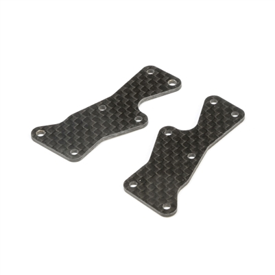 Losi 8ight-XE Front Arm Inserts,  carbon (2)