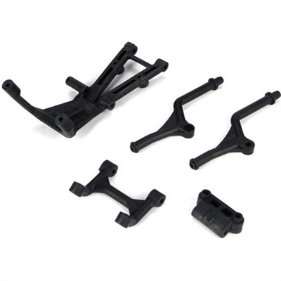 Losi 22SCT Rear Bumper Set and Trans Brace for Mid Motor
