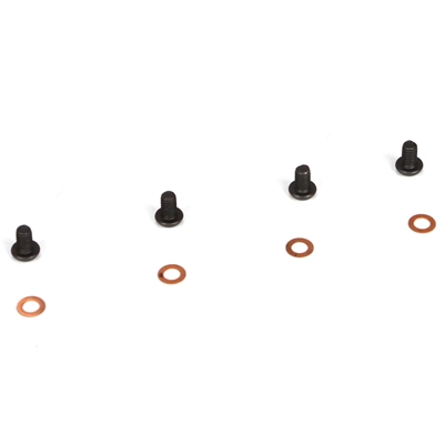 Losi Bleeder Shock Caps Screws and Washers (4)