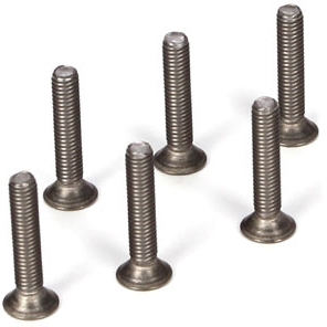 Losi M3 x 16mm Flat Head Screws, Titanium (6)