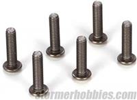 Losi M3 x 12mm Button Head Screws, Titanium (6)