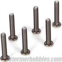 Losi M3 x 16mm Button Head Screws, Titanium (6)