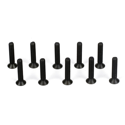 Losi Flathead Screws, M3 x 16mm (10)