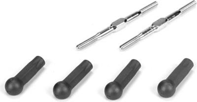 Losi 22 Turnbuckles-50mm (2) With Ball Cups (4)