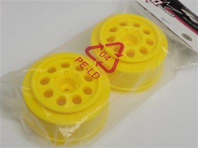TQ RC SX10SC Rims, Yellow (2)