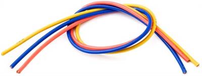 TQ Racing Brushless 16 Gauge Wire Set (1 FT Ea. Orange/Yellow/Blue)