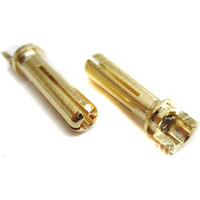 TQ Racing 4mm Bullet Battery Connectors, Narrow Top (2)