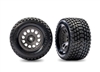 Traxxas Gravix Tires on Gray rims, Mini Maxx Rear