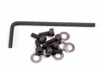 Traxxas Motor Screws-3 x 8mm Hex Cap (4)