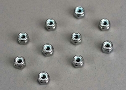 Traxxas 4mm Locking Nuts, nylon (10)