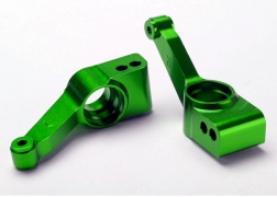 Traxxas Slash 4x4 Rear Stub Axle Carriers, green aluminum (2)