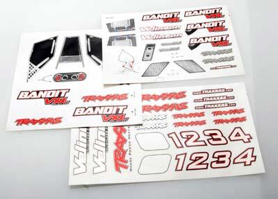 Traxxas Bandit VXL Decal Sheet