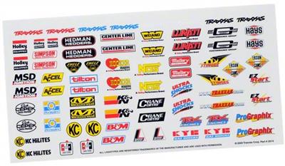 Traxxas Traxxas Racing Sponsers Decals