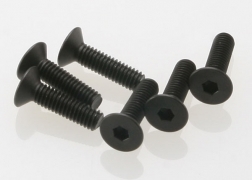 Traxxas 4 x 15mm Countersunk Hex Drive Flat Head Screws (6)