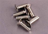 Traxxas 4 x 12mm Countersunk Hex Drive Machine Screws (6)