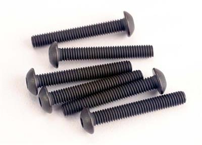 Traxxas 3 x 20mm Button Head Machine Hex Drive Screws (6)