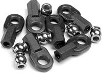 Traxxas Long Rod Ends (6) With Hollow Ball Connectors (6)