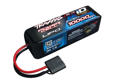 Traxxas 10000mAh 25c 7.4V 2S Lipo Battery Pack with ID connector