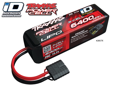 Traxxas 6400mAh Power Cell 11.1v 3s Lipo Battery Pack with iD connector