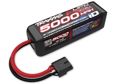 Traxxas 5000mAh 25c 14.8 4S Lipo Battery Pack with Traxxas ID Plug